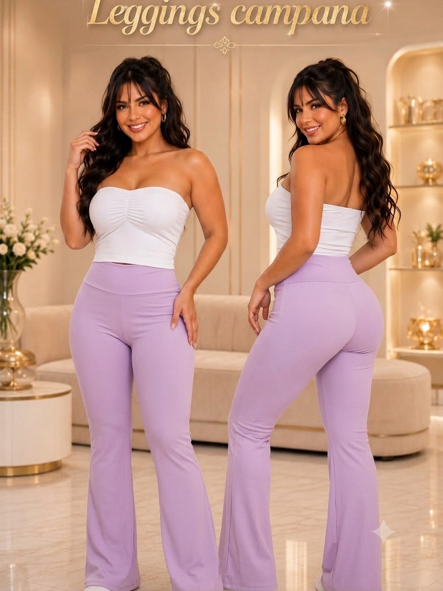 LEGGINS BOTA ANCHA SUPLEX PREMIUM⭐